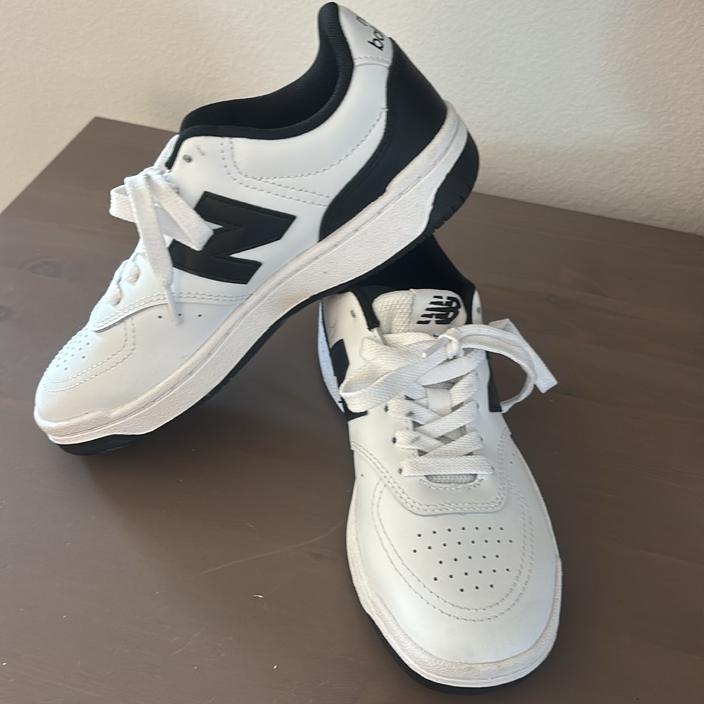 New Balance Kids Black and White Sneakers